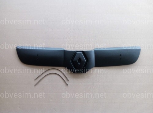 Зимняя накладка FLY Renault Trafic 2001-2006 решетки радиатора матовая (верхняя)